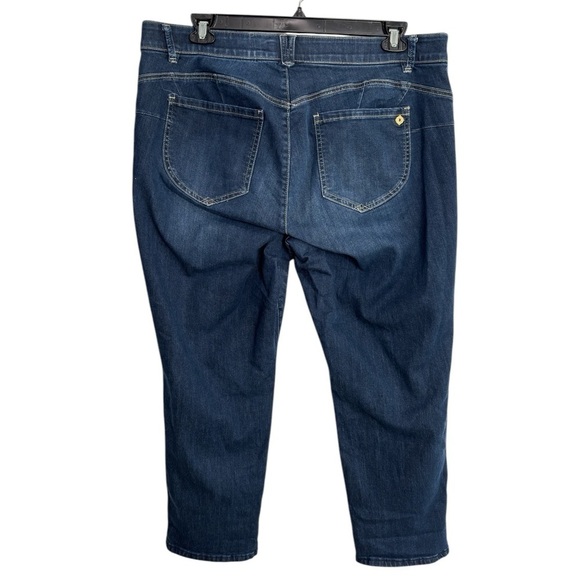 Democracy Ab Technology Jeans Plus Size 20W Stretch Denim Ankle Cropped Jeans - Picture 3 of 14